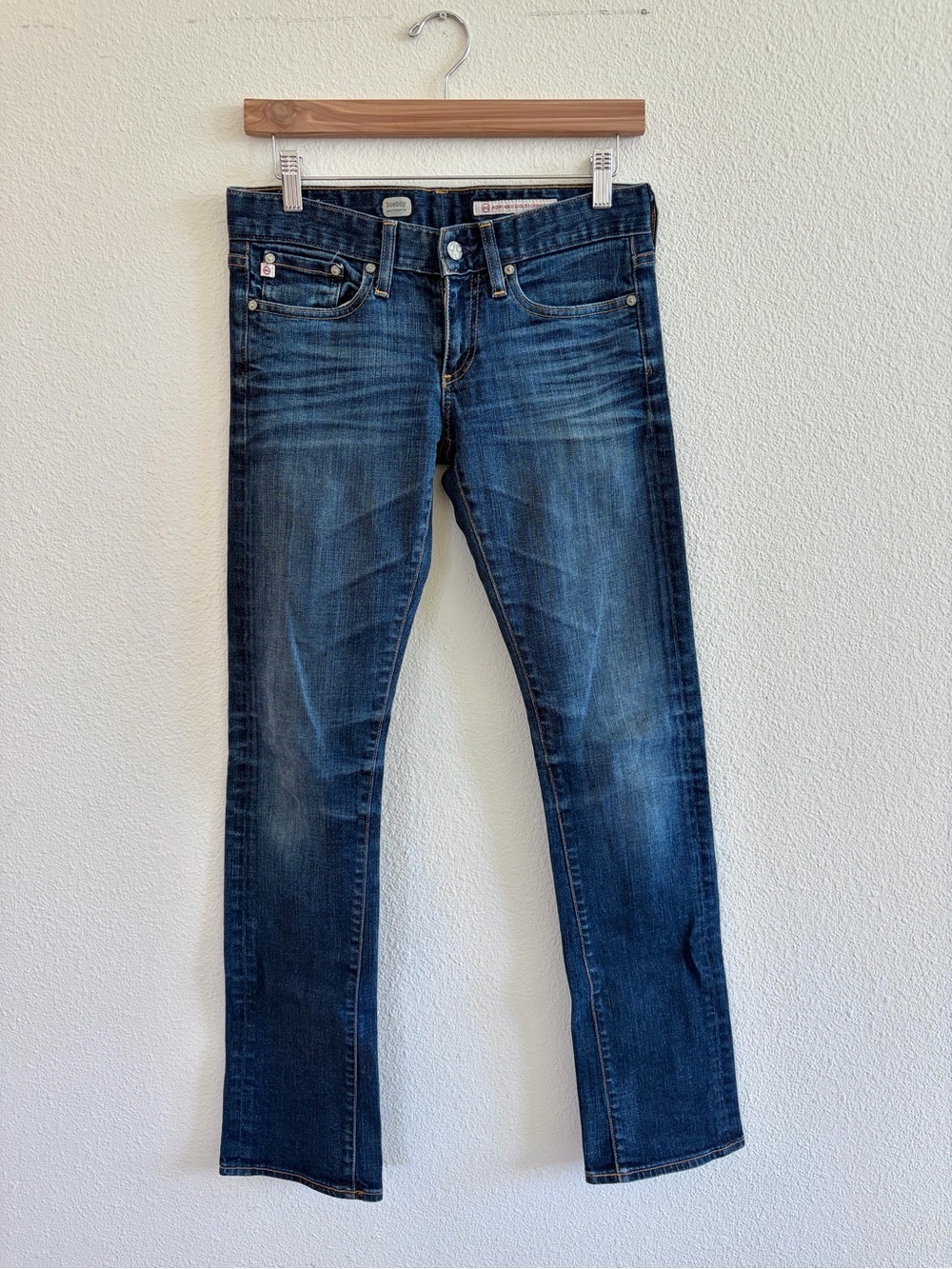Ag Adriano Goldschmied Straight Leg Jeans - Dark Blue Wash